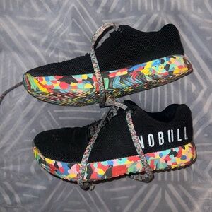 NOBULL Black Sneakers with Multicolor Sole
